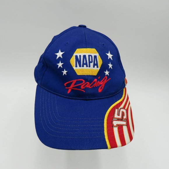 NAPA Racing Hat Patriotic Cap Auto Parts Race Car Number 15 Waltrip Stars - Picture 1 of 9